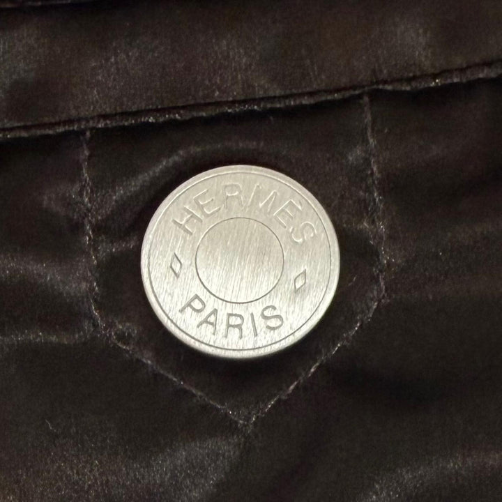Excellent HERMES Serie Button Crude Cell Track Pants Jogger Pants Brown