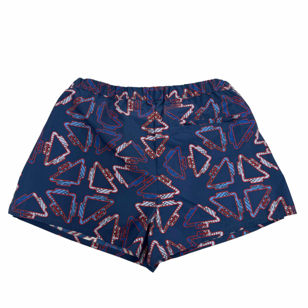 Excellent HERMES Shorts elastic waistband with drawstring. Navy 40
