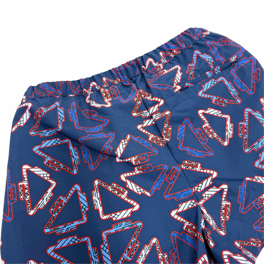 Excellent HERMES Shorts elastic waistband with drawstring. Navy 40