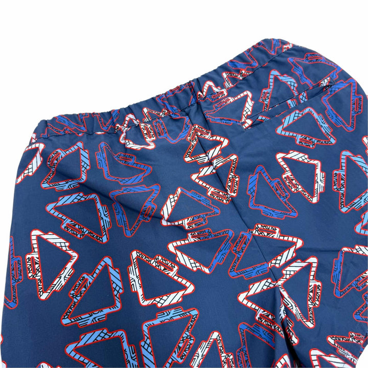 Excellent HERMES Shorts elastic waistband with drawstring. Navy 40