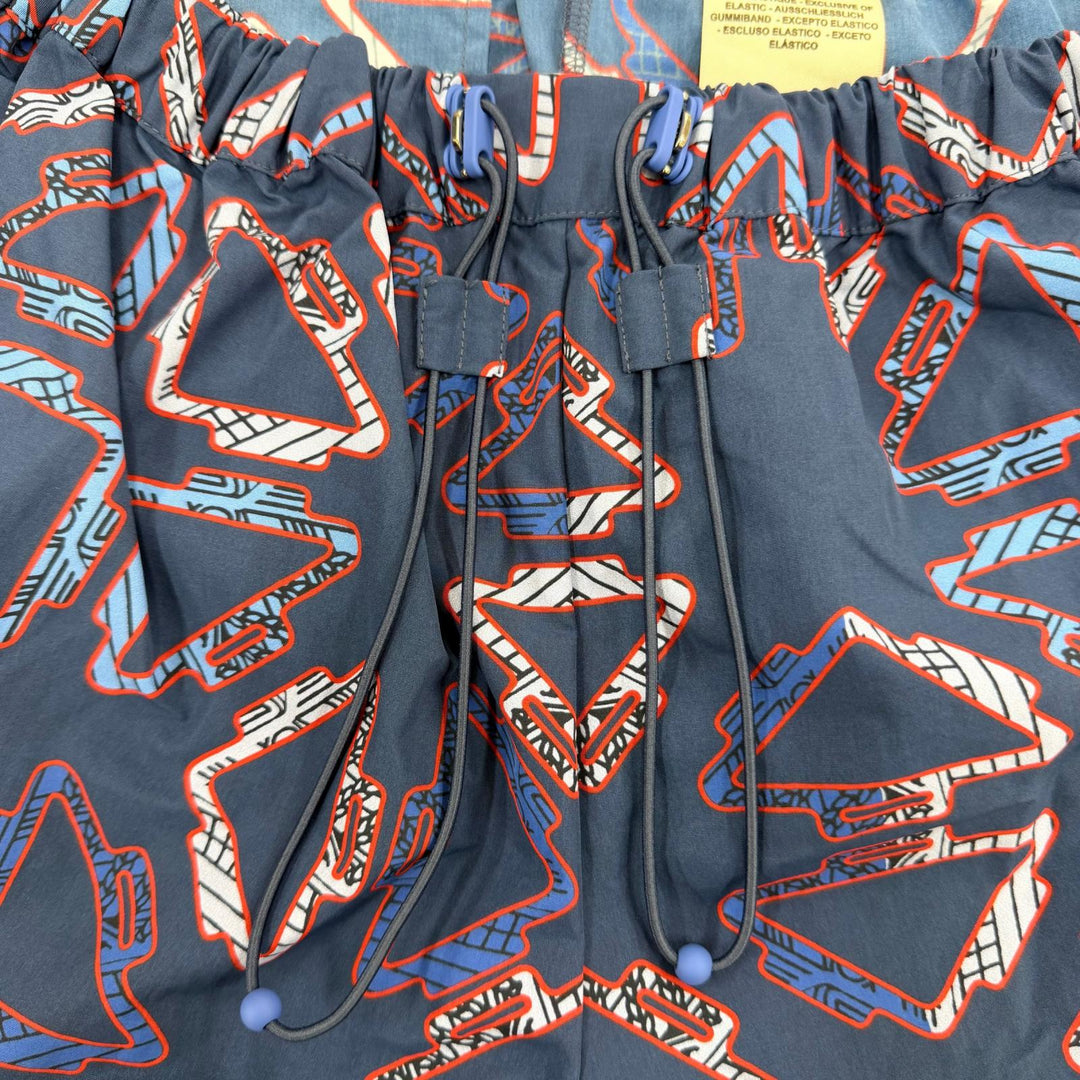 Excellent HERMES Shorts elastic waistband with drawstring. Navy 40