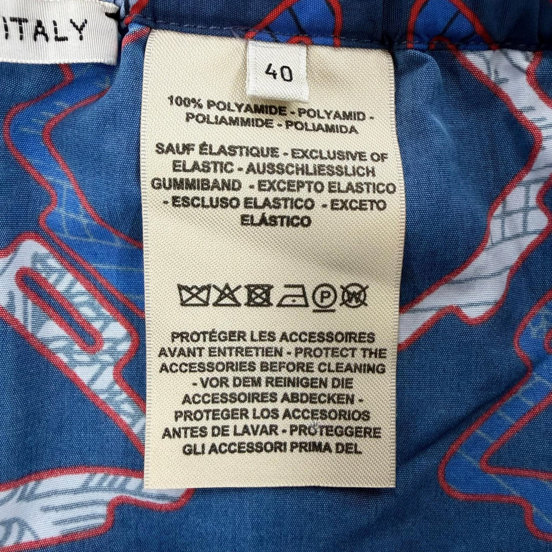 Excellent HERMES Shorts elastic waistband with drawstring. Navy 40