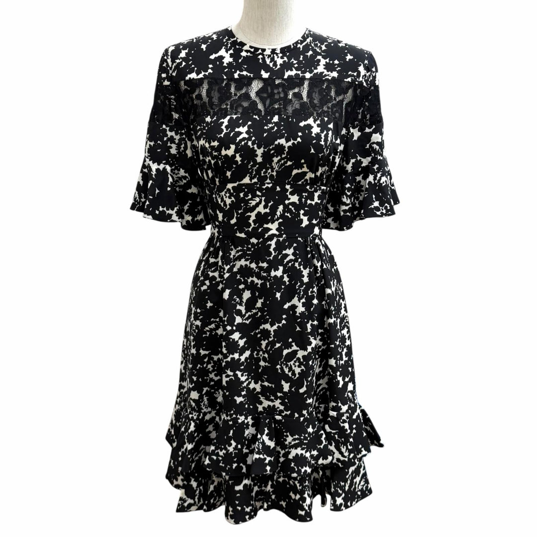 Excellent LOUIS VUITTON one piece black silk Women 34