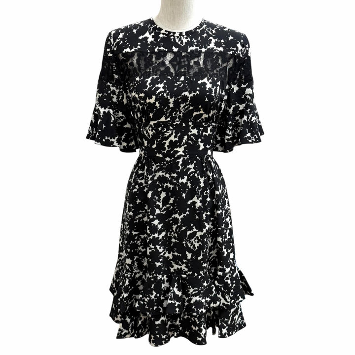 Excellent LOUIS VUITTON one piece black silk Women 34