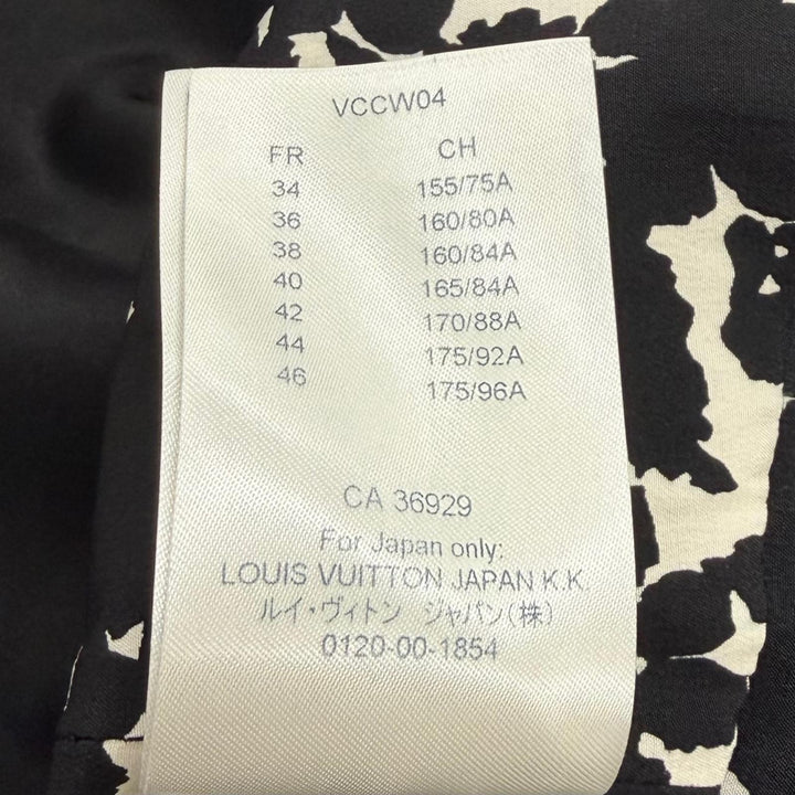 Excellent LOUIS VUITTON one piece black silk Women 34