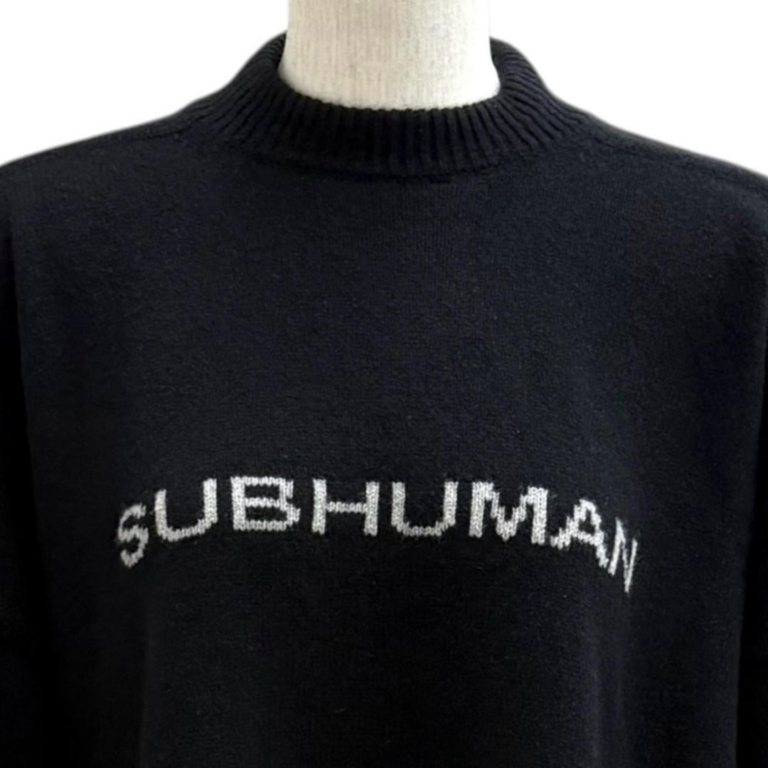 Excellent Rick Owens one piece long-sleeved knit cashmere M RR02B2671-WSBRS