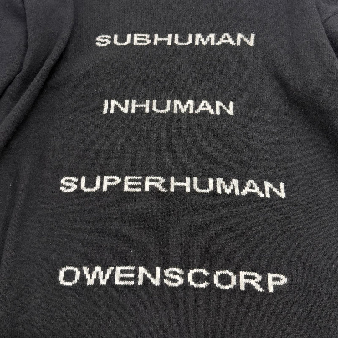 Excellent Rick Owens one piece long-sleeved knit cashmere M RR02B2671-WSBRS