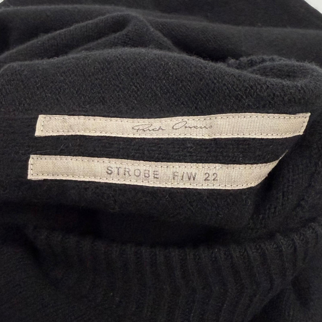 Excellent Rick Owens one piece long-sleeved knit cashmere M RR02B2671-WSBRS