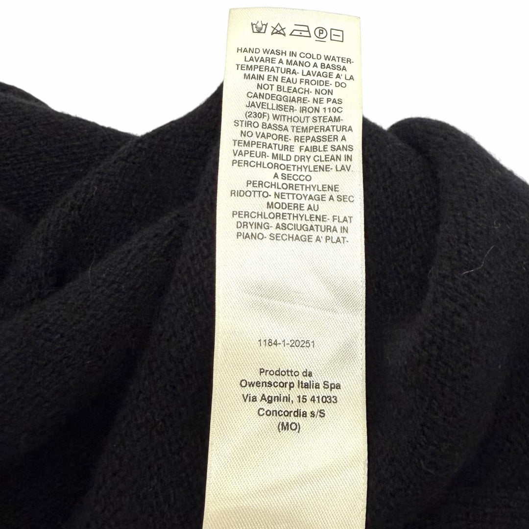 Excellent Rick Owens one piece long-sleeved knit cashmere M RR02B2671-WSBRS