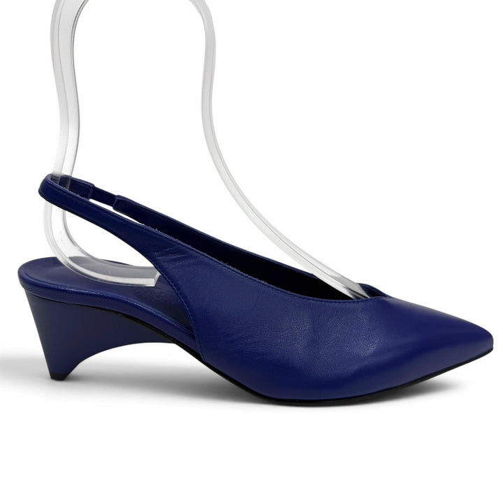 Great HERMES pumps Antim 55 Backstrap Leather purple Women 35.5 241136Z