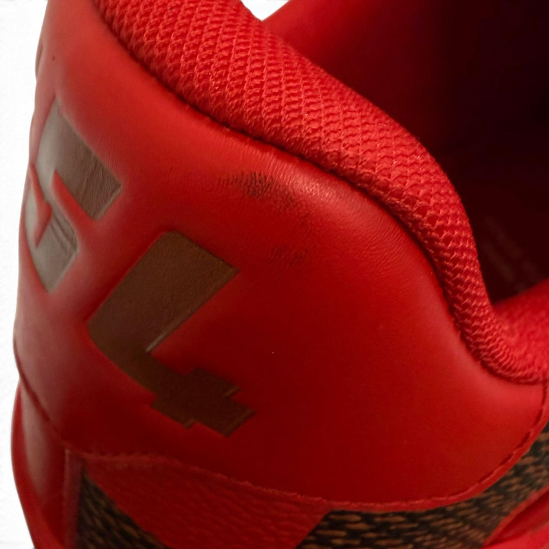 Pristine LOUIS VUITTON Low cut sneakers LV trainer line Damier Red