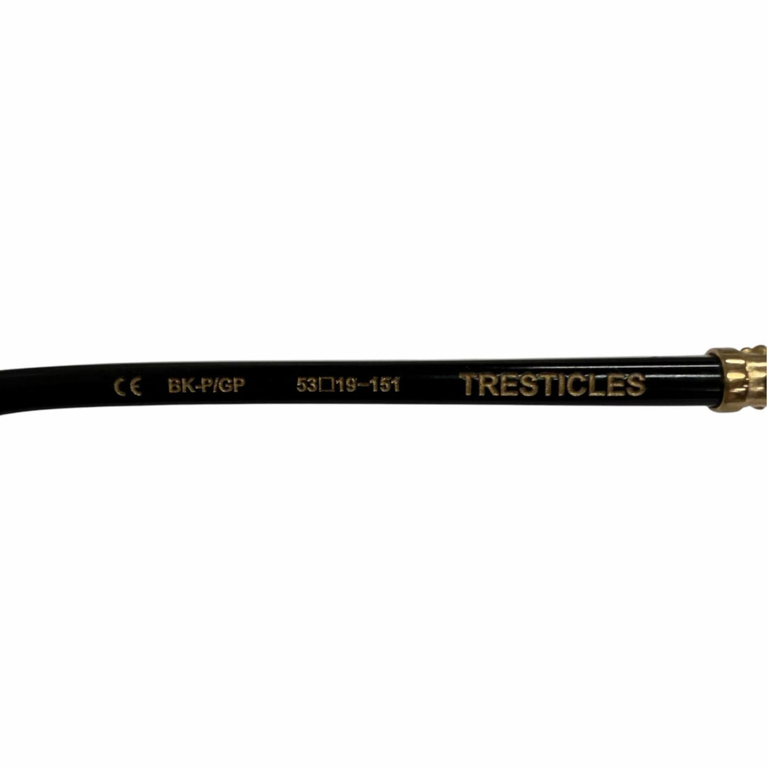 Great CHROME HEARTS sunglasses TRESTICLES black SV925 mens