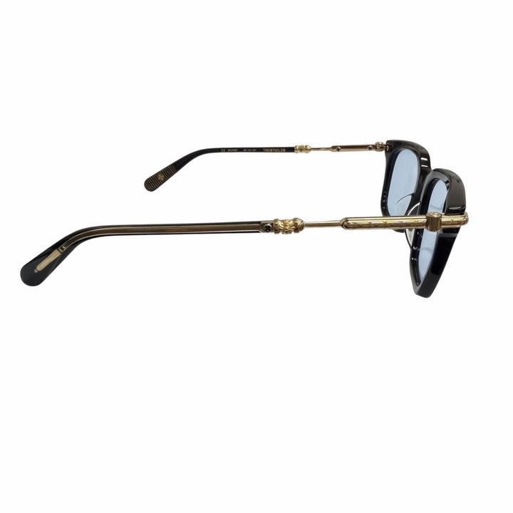 Great CHROME HEARTS sunglasses TRESTICLES black SV925 mens