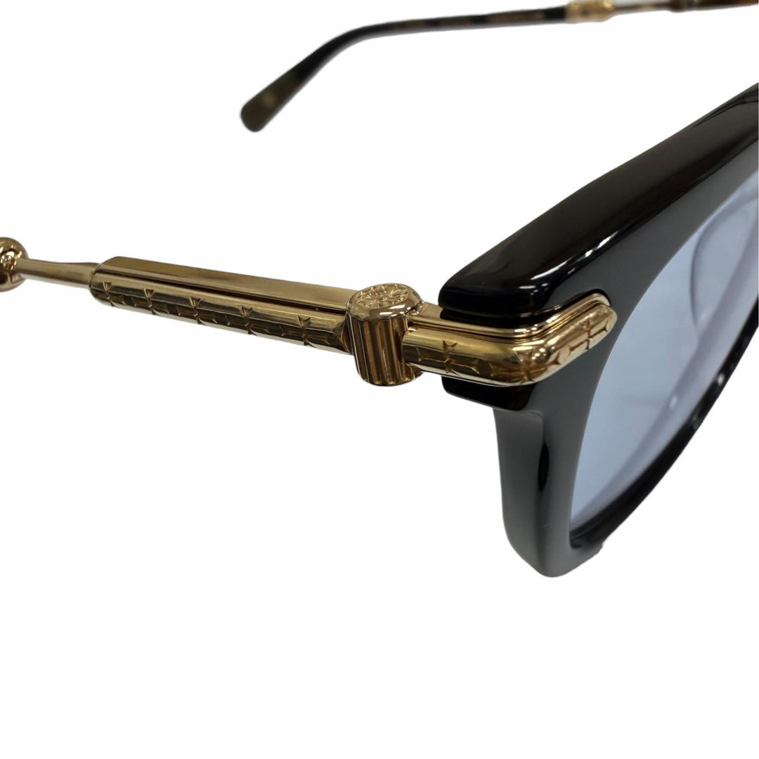 Great CHROME HEARTS sunglasses TRESTICLES black SV925 mens