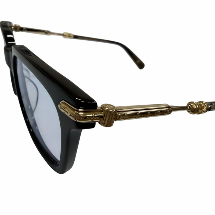 Great CHROME HEARTS sunglasses TRESTICLES black SV925 mens