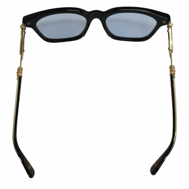 Great CHROME HEARTS sunglasses TRESTICLES black SV925 mens