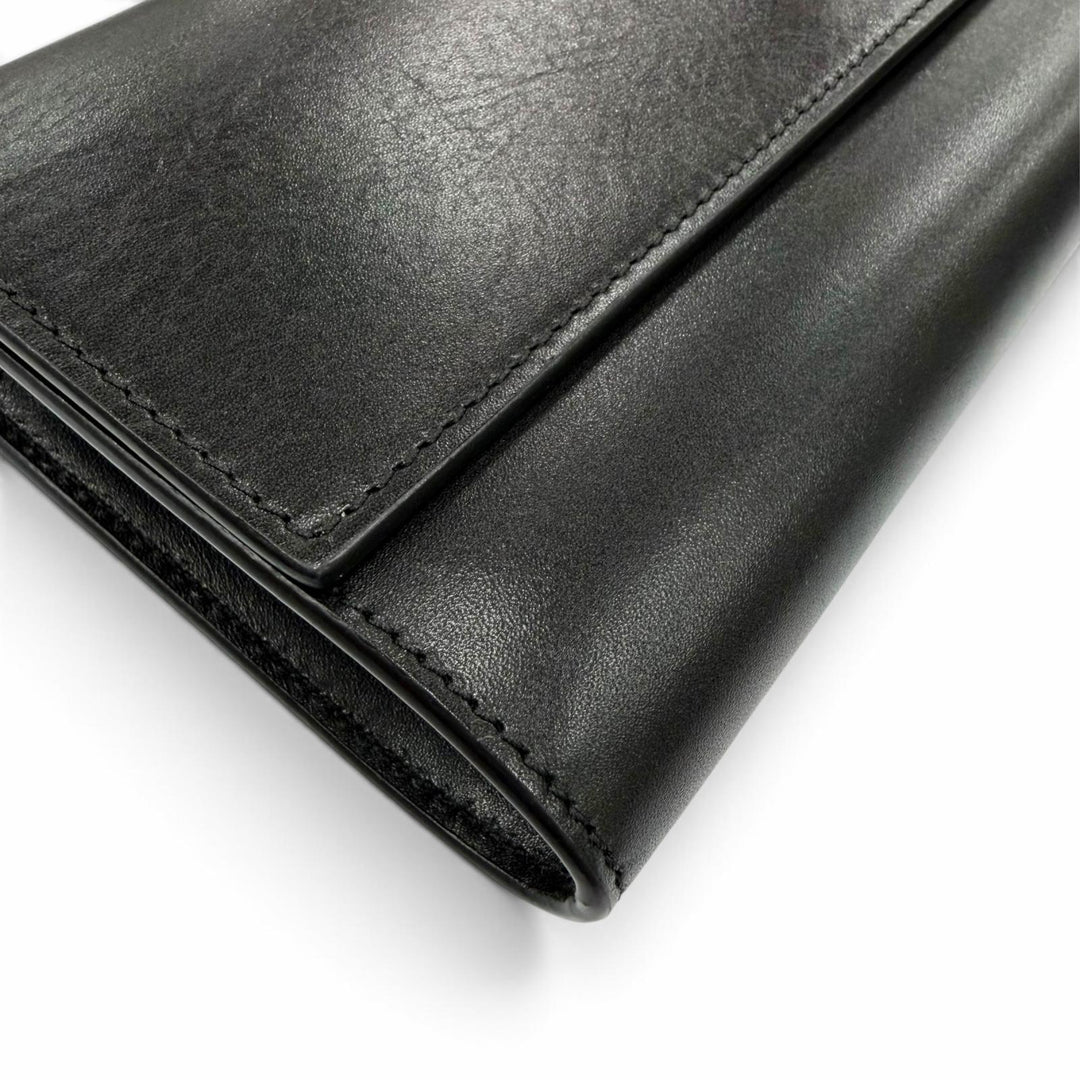 Excellent THE ROW Shoulder Bag BELT FLAP BAG Logo engraving black W1747 L42