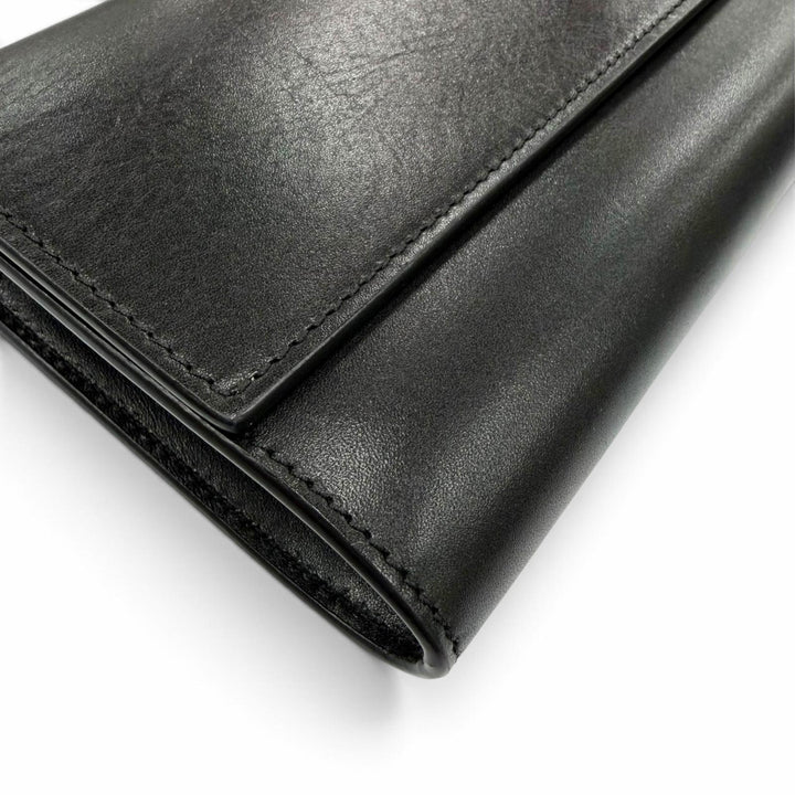 Excellent THE ROW Shoulder Bag BELT FLAP BAG Logo engraving black W1747 L42