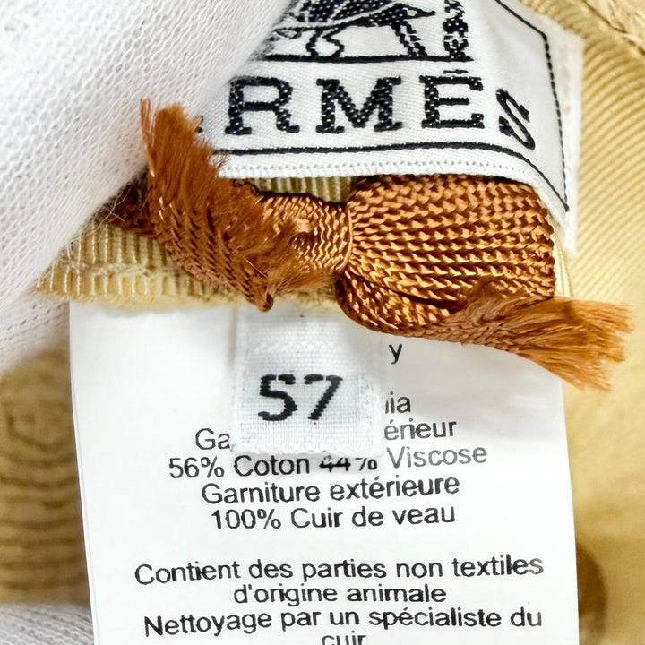 Excellent HERMES hat Chapeau Isola Isola Hat Straw Hat Raffia Women 57