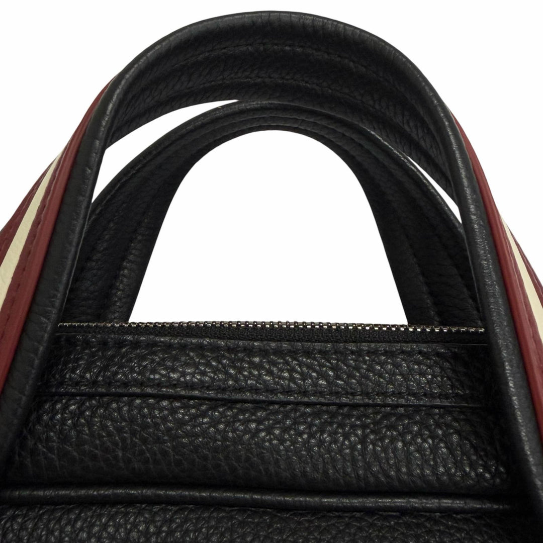 Excellent BALLY Briefcase Trainspotting 2WAY Shoulder Bag black leather mens
