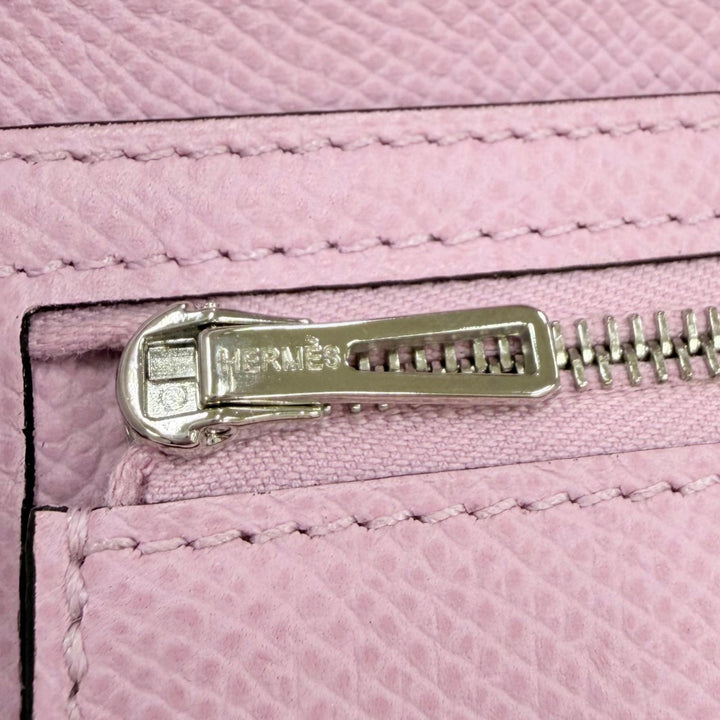 Excellent HERMES Purse Bearnsfre Verso Epsom Leather Women