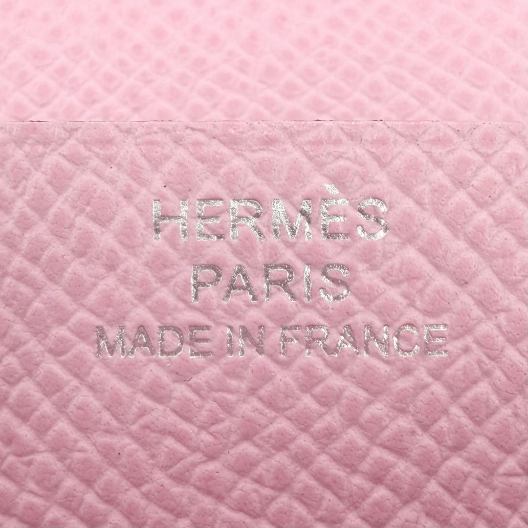 Excellent HERMES Purse Bearnsfre Verso Epsom Leather Women