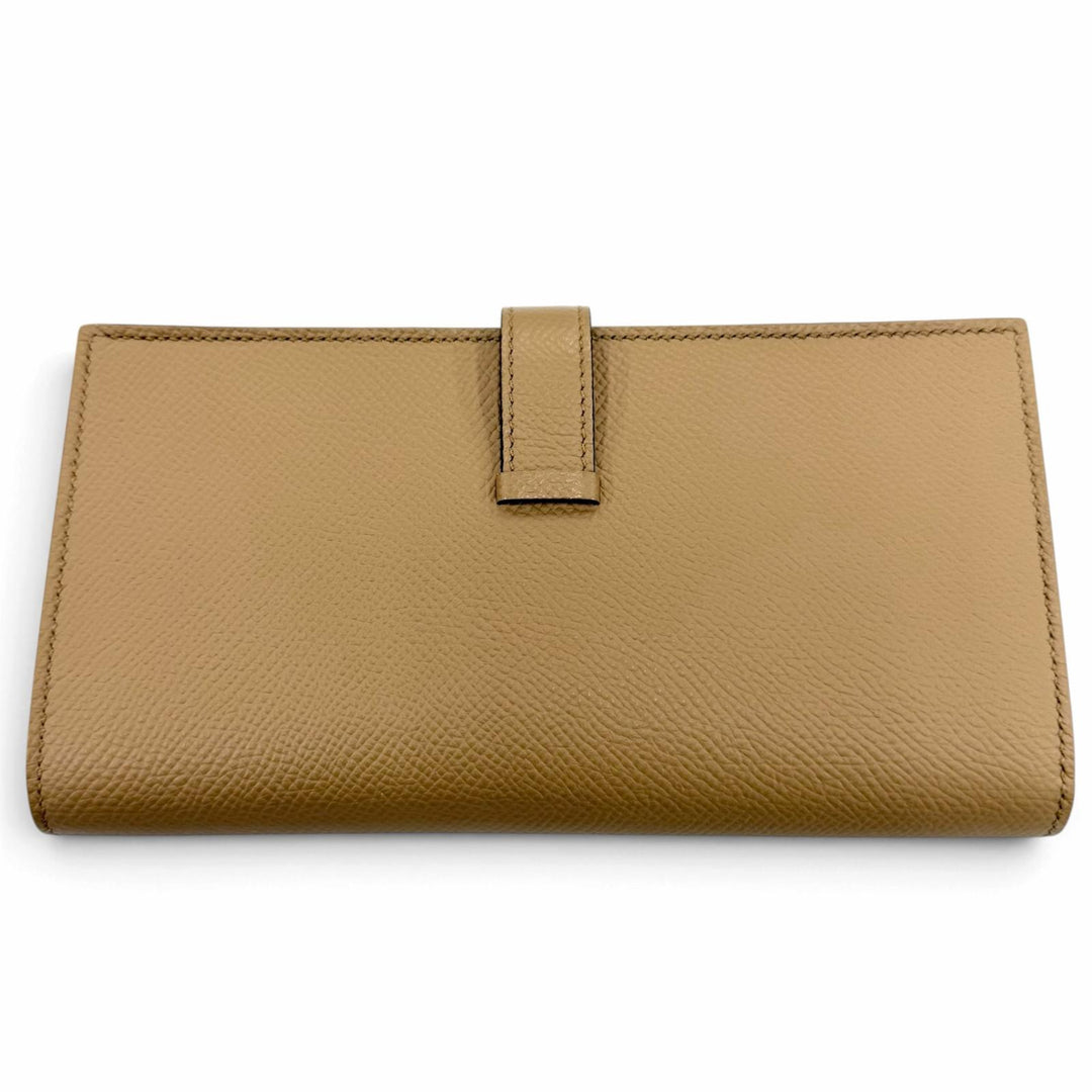 Excellent HERMES Purse Bearnsfre Verso Epsom Leather Women