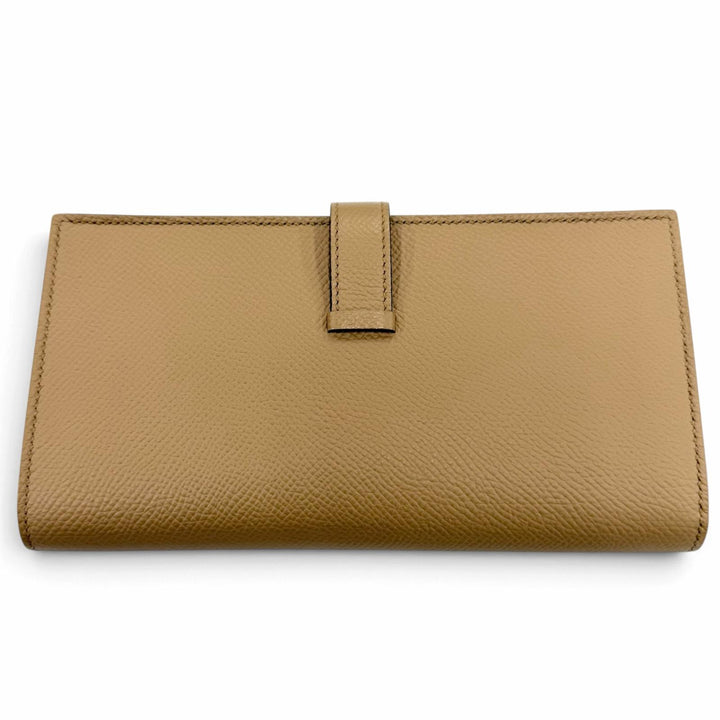 Excellent HERMES Purse Bearnsfre Verso Epsom Leather Women
