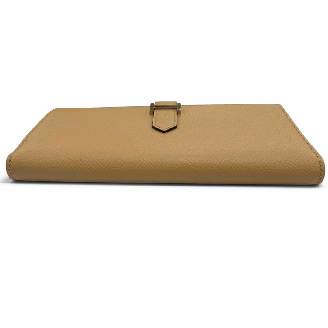 Excellent HERMES Purse Bearnsfre Verso Epsom Leather Women