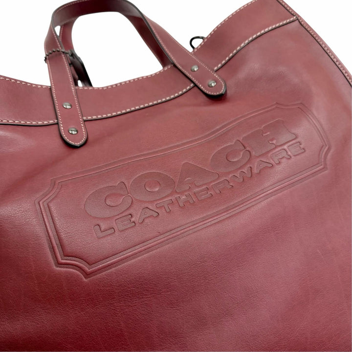 Excellent COACH Field Tote 40 with Coach Badge 2-Way Tote Bag/Shoulder Bag CC097