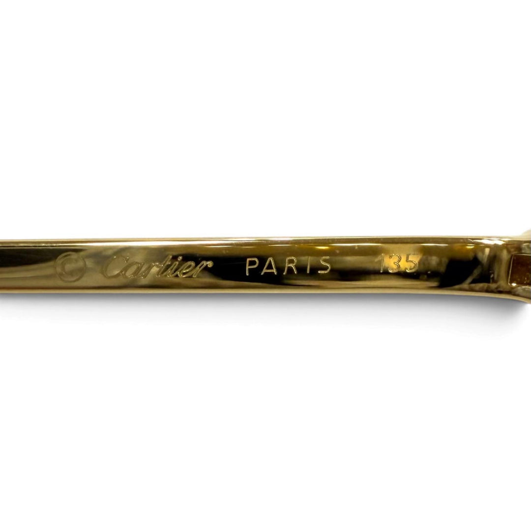 Great Cartier Glasses Trinity Gold Frame gold Women
