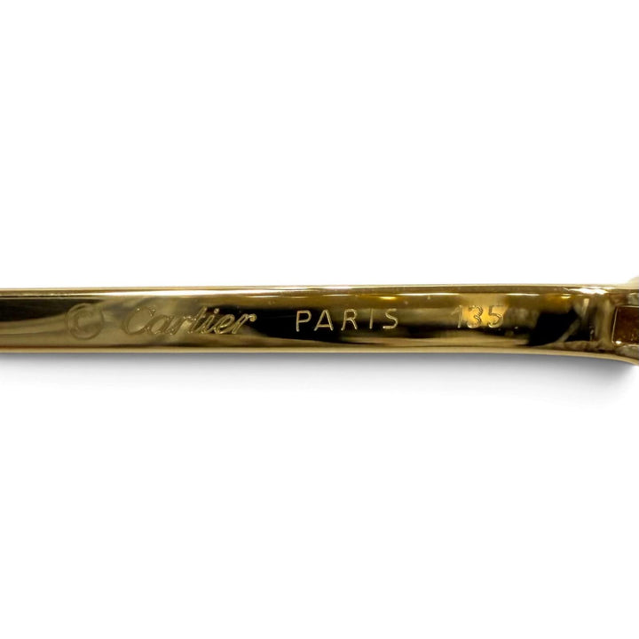 Great Cartier Glasses Trinity Gold Frame gold Women
