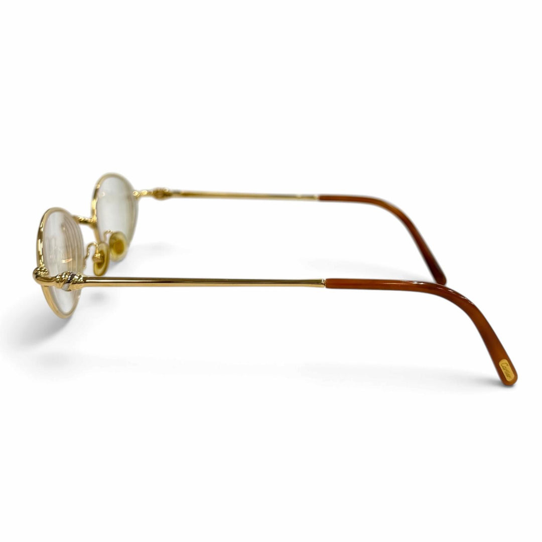 Great Cartier Glasses Trinity Gold Frame gold Women