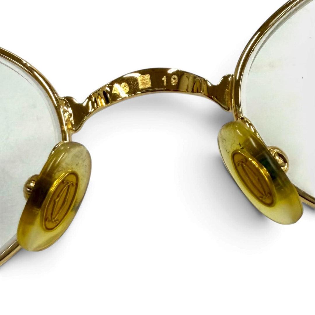 Great Cartier Glasses Trinity Gold Frame gold Women