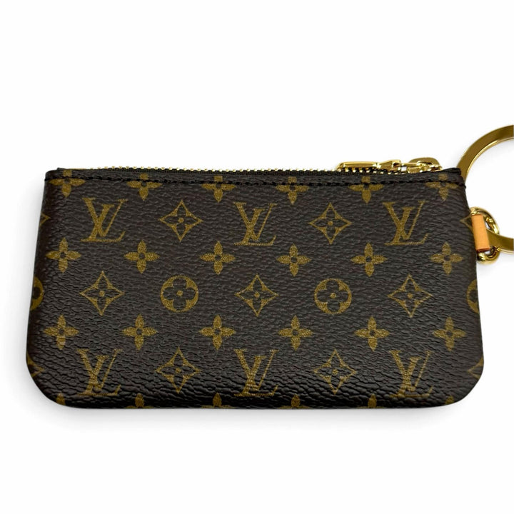 Excellent LOUIS VUITTON Phone Holder LV logo Monogram canvas M26898