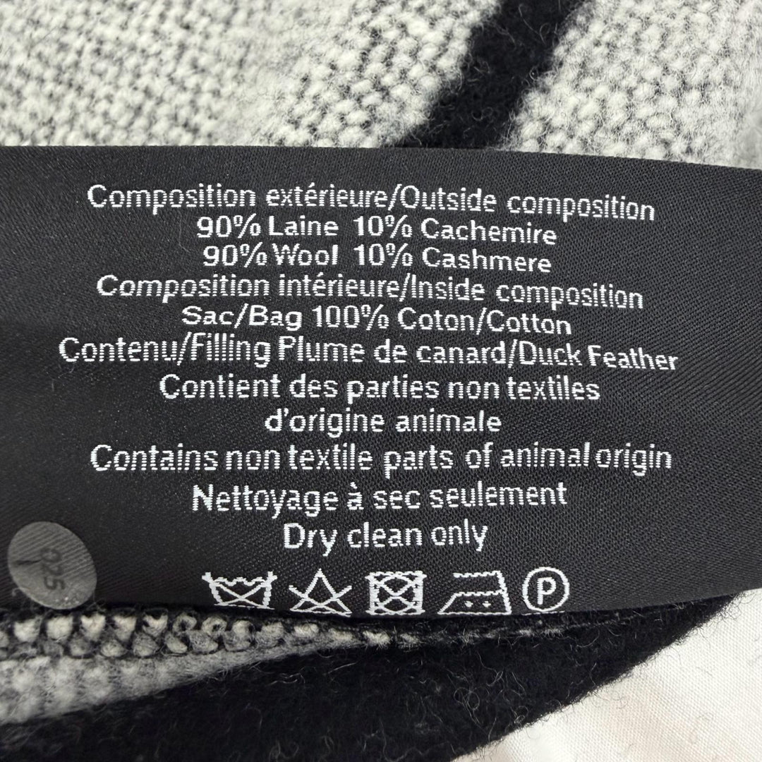Excellent CHANEL cushion COCO Mark black wool Women 18V