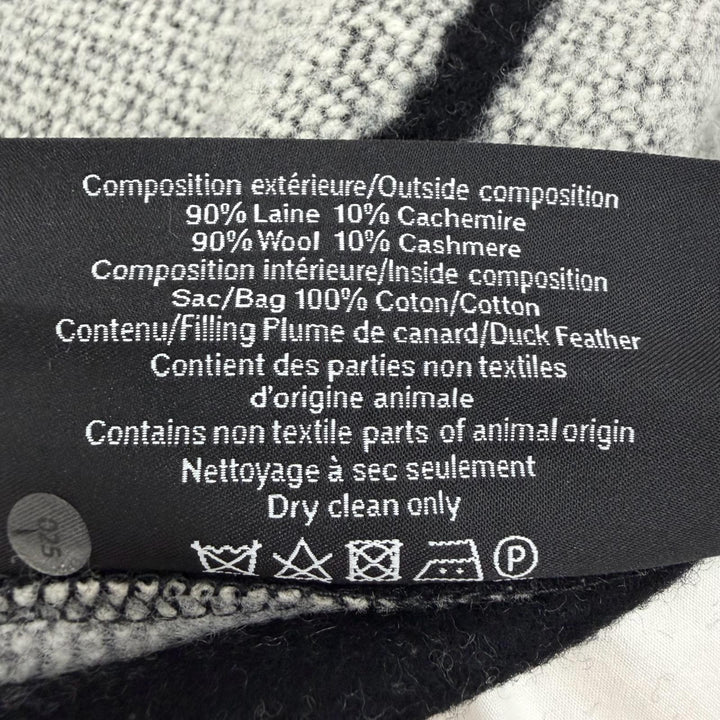Excellent CHANEL cushion COCO Mark black wool Women 18V