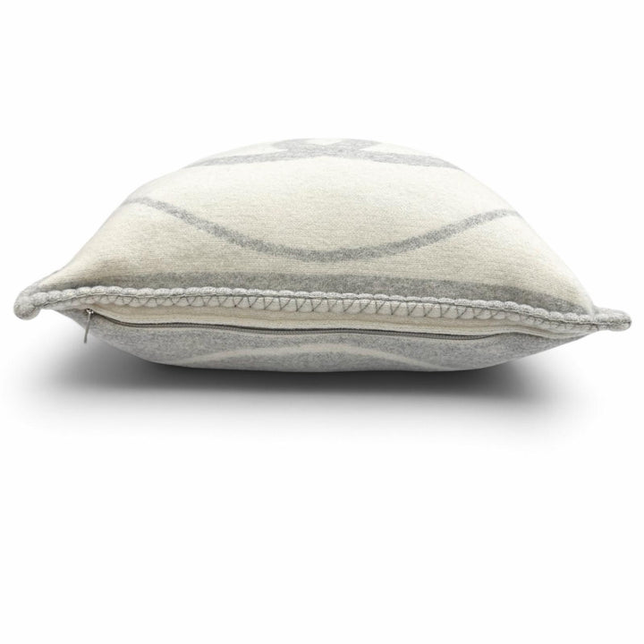 Excellent CHANEL cushion COCO Mark Wool off white wool Women 18V