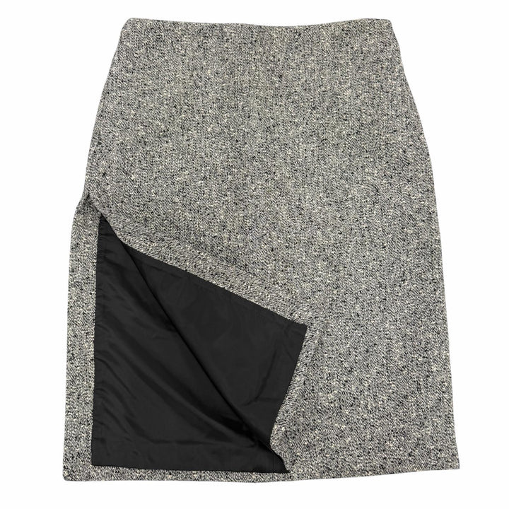 Pristine GUCCI Tight Skirt Side-slit tweed skirt black cotton Women 40 846316