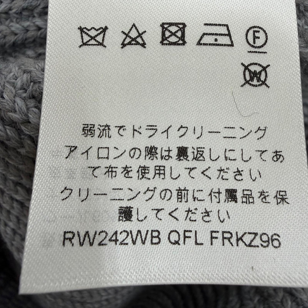 Pristine LOUIS VUITTON Mini skirt LV Circle Logo Knit gray wool Women XS