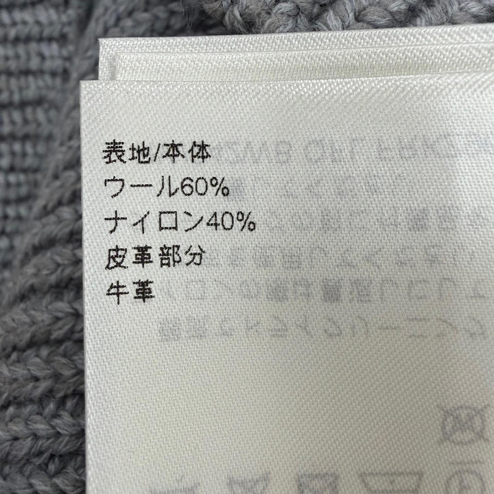 Pristine LOUIS VUITTON Mini skirt LV Circle Logo Knit gray wool Women XS