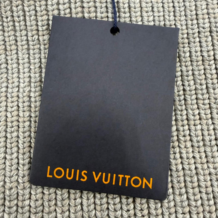 Pristine LOUIS VUITTON Mini skirt LV Circle Logo Knit gray wool Women XS