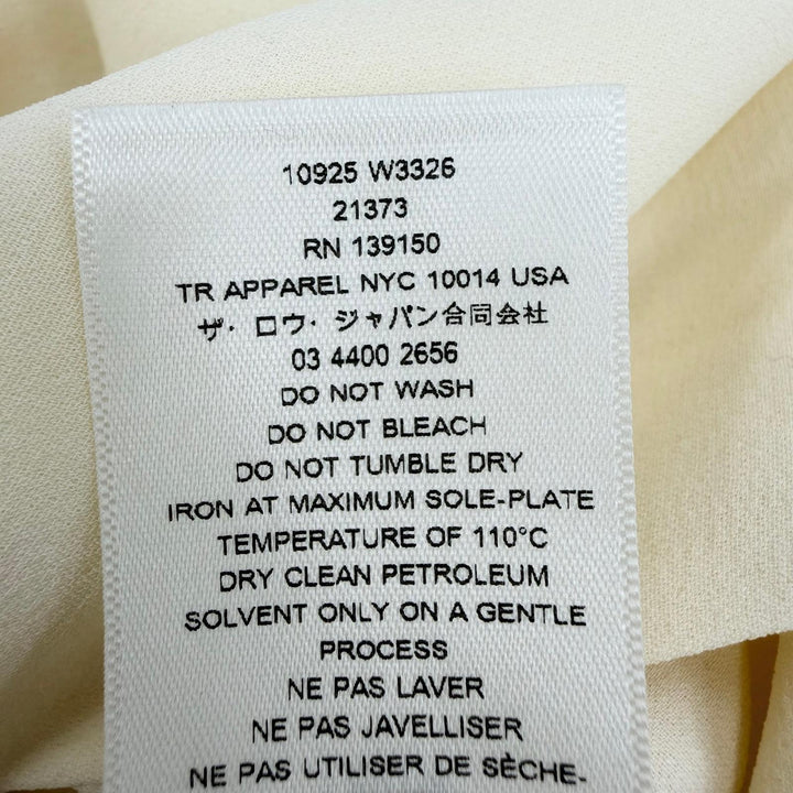Pristine THE ROW one piece JEYRA DRESS Drape Maxi Dress Ivory silk 0 10925 W3326