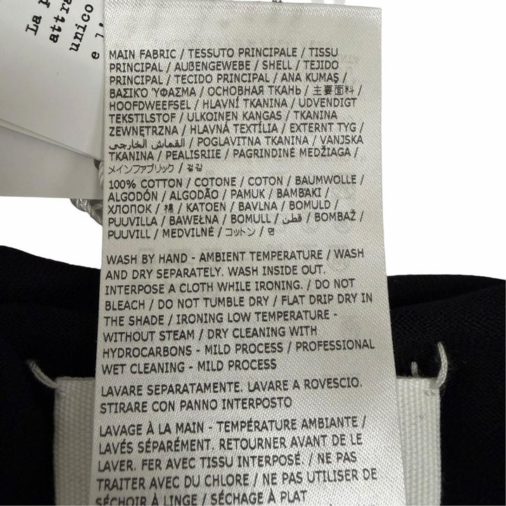 Pristine Maison Margiela 10 knit V-neck Puff sleeves black cotton mens