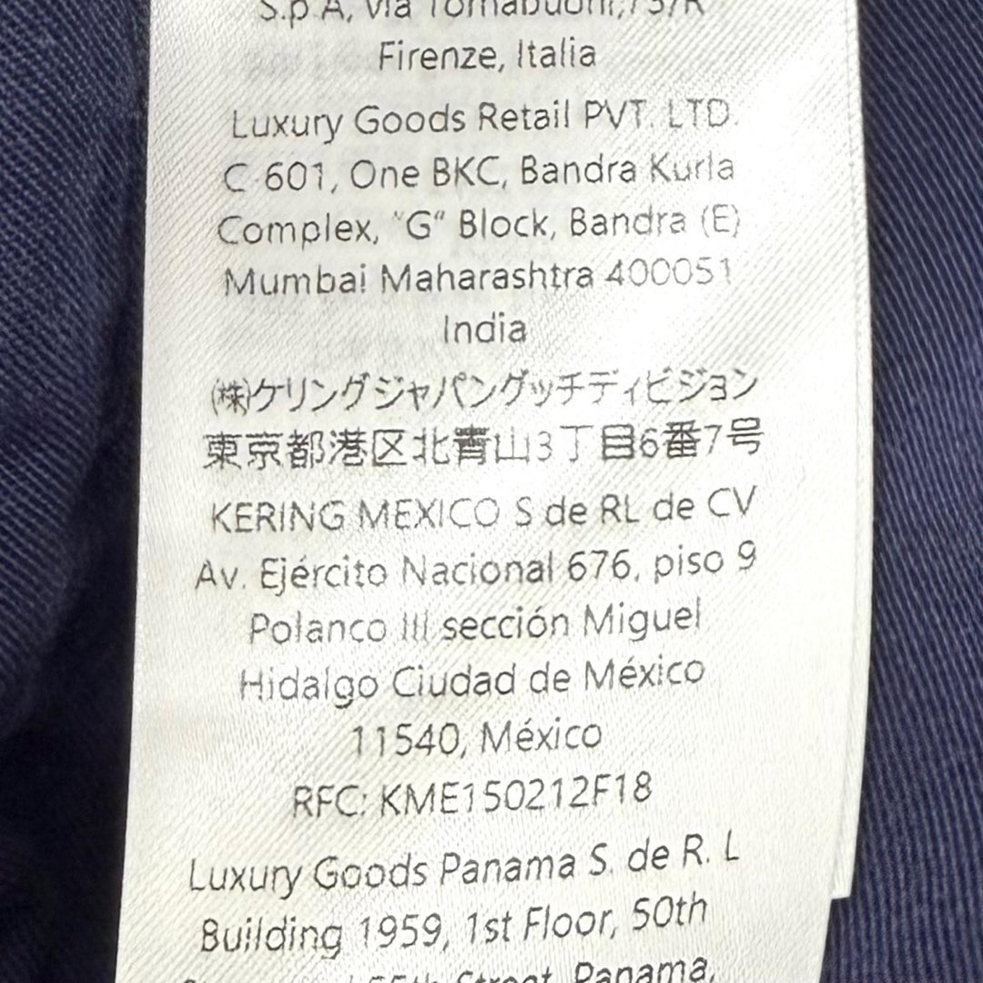 Pristine GUCCI skirt GG Jacquard Box Pleated Denim Indigo cotton Women 36 791386