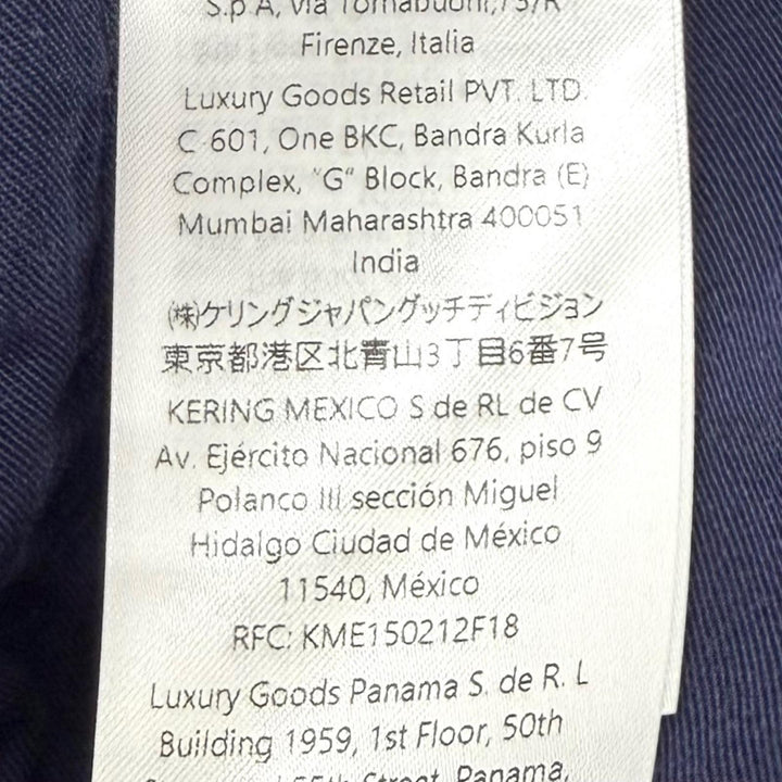 Pristine GUCCI skirt GG Jacquard Box Pleated Denim Indigo cotton Women 36 791386
