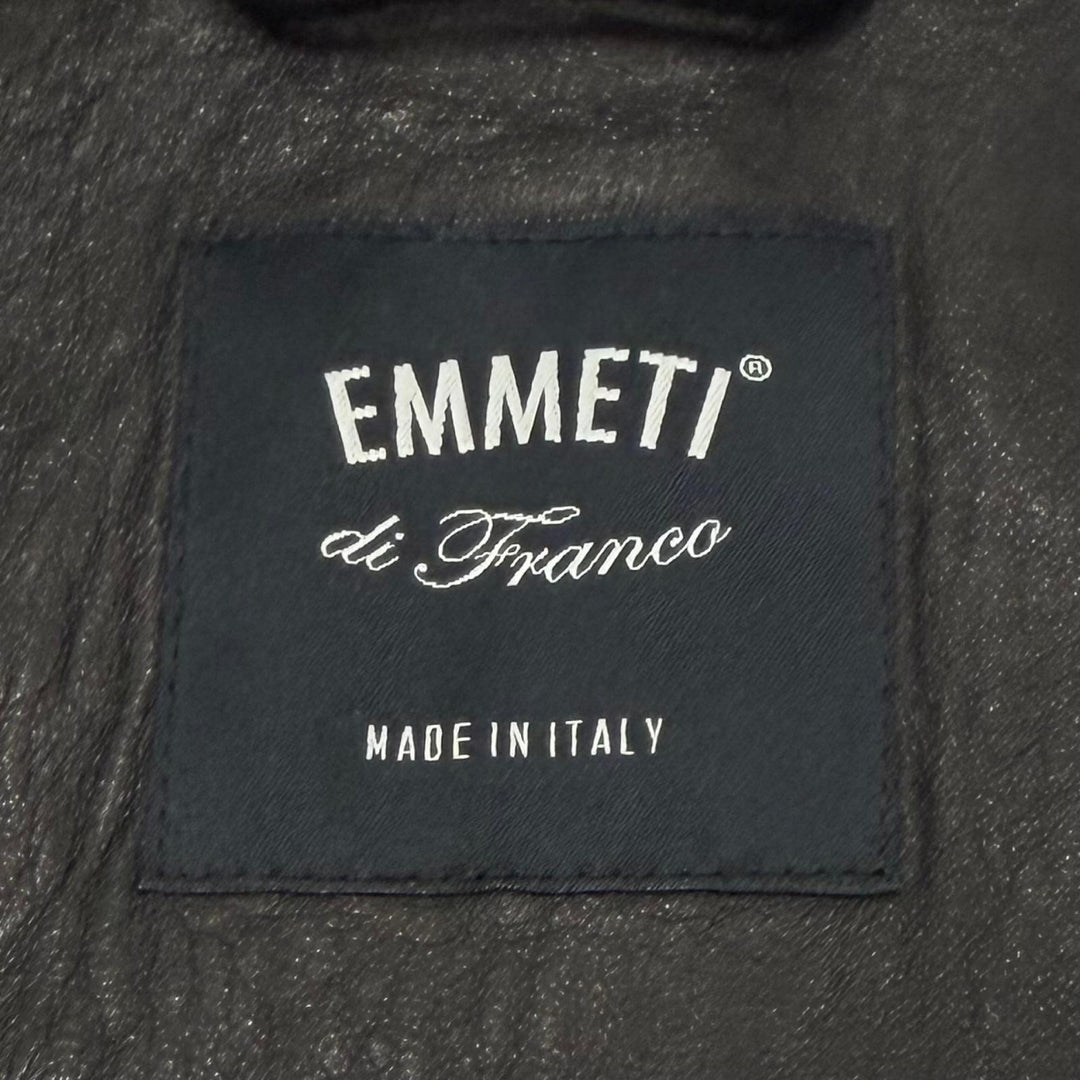 Excellent EMMETI Leather jacket JURI black Sheep leather mens 46