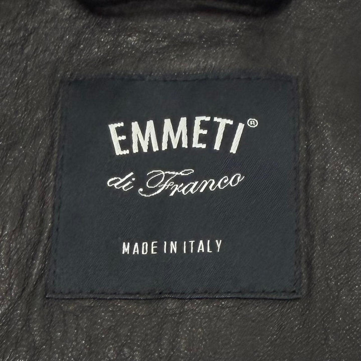Excellent EMMETI Leather jacket JURI black Sheep leather mens 46