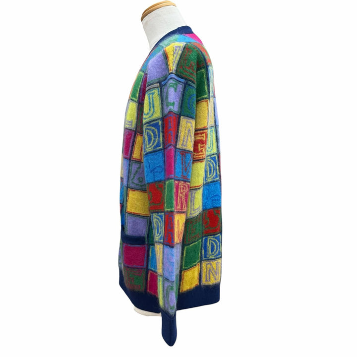 Excellent GUCCI cardigan multicolor wool mens M 725685