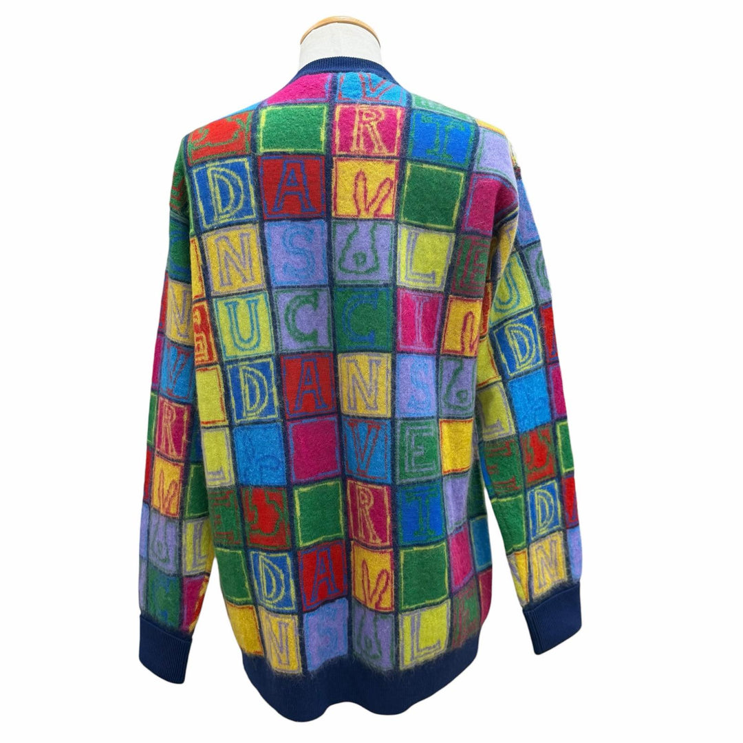 Excellent GUCCI cardigan multicolor wool mens M 725685